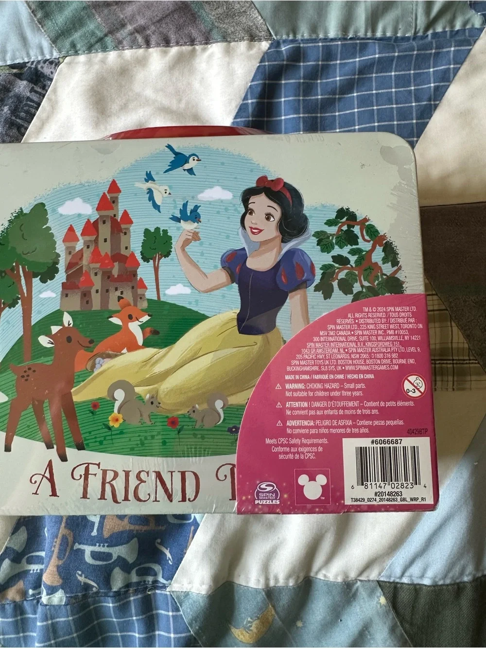 Disney Princess Snow White Puzzle Tin – Yellow, Blue & Red